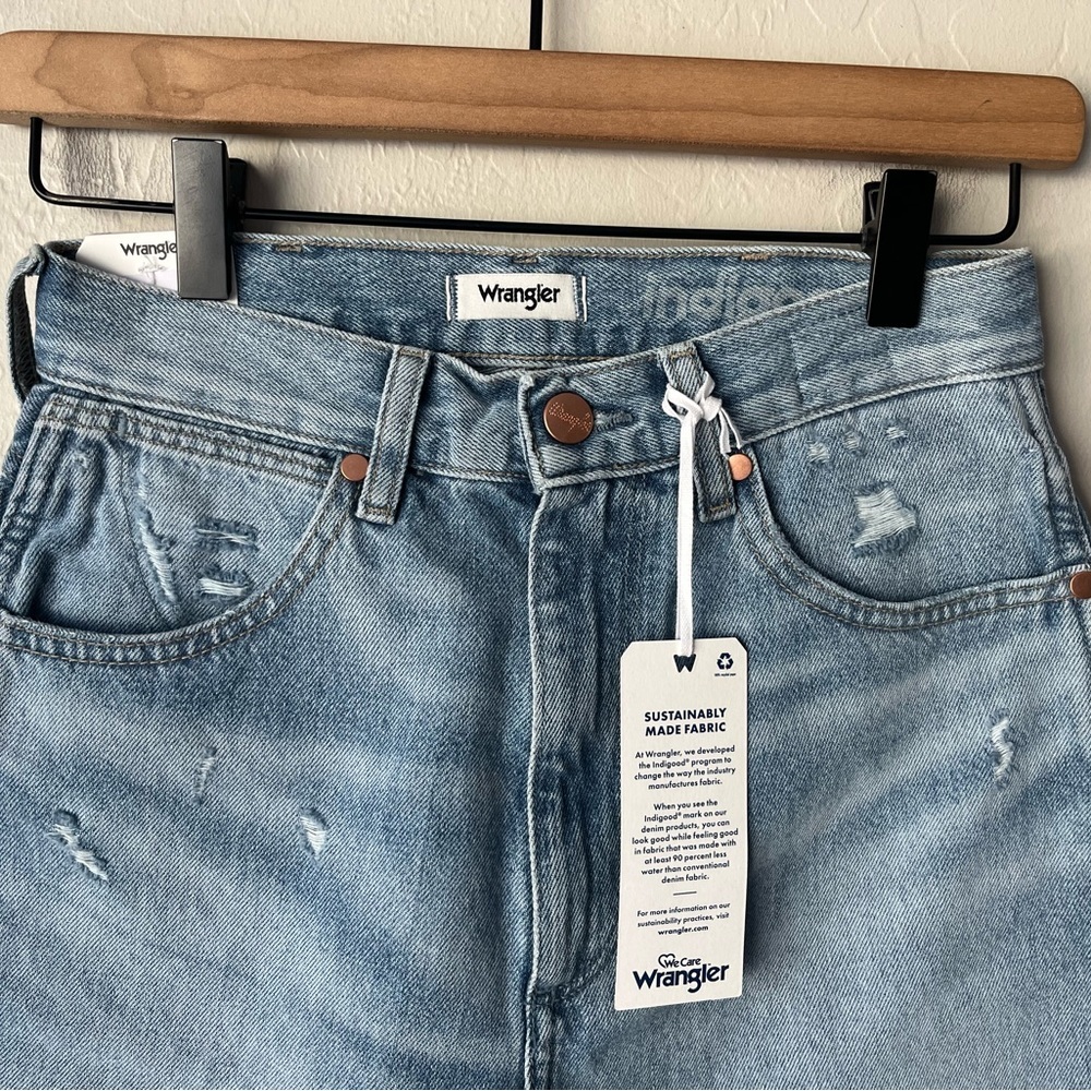 Wrangler festival high waist cut off jeans shorts NWT 26 - Picture 8 of 11